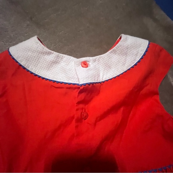 Jacadi paris Red and White Dress size 3t - Picture 8 of 9